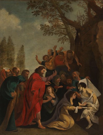 Lasaruksen herättäminen tekijältä Peter Paul Rubens (after)