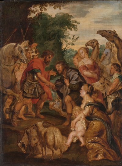 Jaakobin ja Esaun sovinto tekijältä Peter Paul Rubens (after)