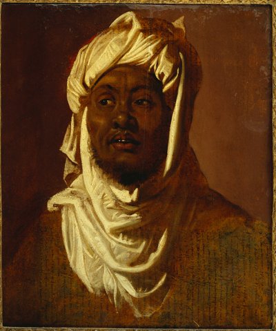 Afrikkalainen turbaani yllään - luonnos tekijältä Peter Paul Rubens