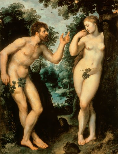 Aadam ja Eeva tiedon puun alla tekijältä Peter Paul Rubens