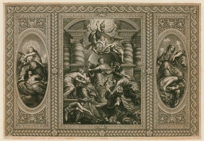Whitehallissa sijaitsevan Bankettitalon katto tekijältä Peter Paul Rubens
