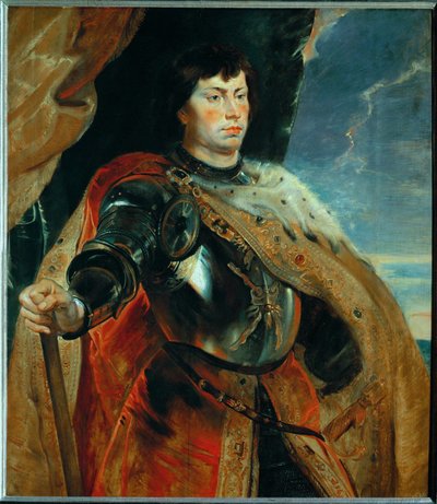 Burgundin Kaarle Rohkea, noin 1618 (maalaus tammipuulle). tekijältä Peter Paul Rubens