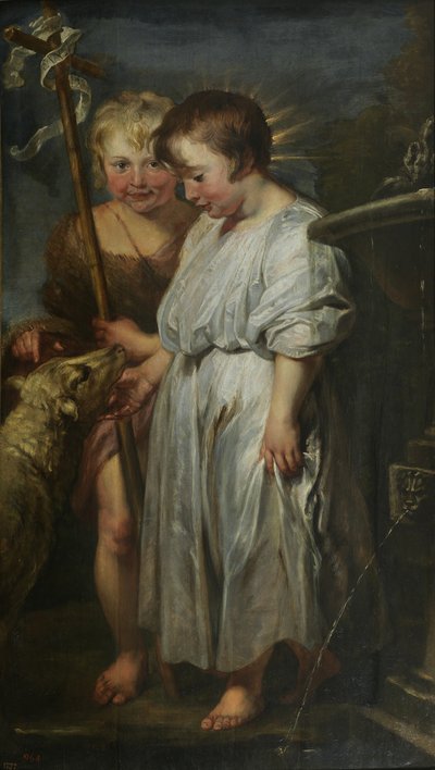 Kristus ja Johannes Kastaja lapsina tekijältä Peter Paul Rubens