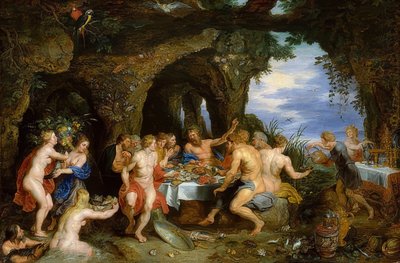 Acheloosin festivaali. Noin 1615 tekijältä Peter Paul Rubens