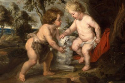 Der kleine Jesus mit dem Johannesknaben tekijältä Peter Paul Rubens