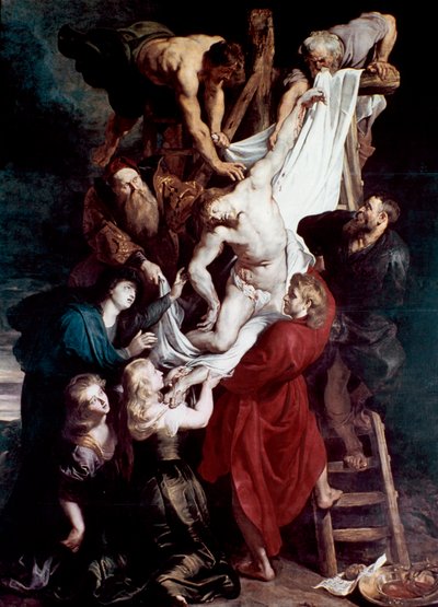Laskeutuminen ristiltä, c1612-1614 tekijältä Peter Paul Rubens