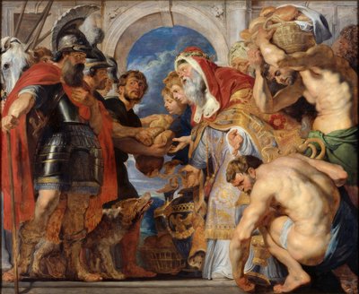 Abrahamin ja Melkisedekin tapaaminen tekijältä Peter Paul Rubens