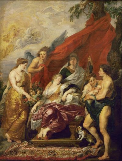 Die Geburt Ludwigs XIII tekijältä Peter Paul Rubens