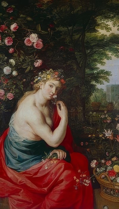 jumalatar Flora. Noin 1625 tekijältä Peter Paul Rubens