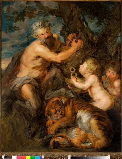 Bacchuksen koulutus, n. 1630-1640 (öljy kankaalle) tekijältä Peter Paul Rubens