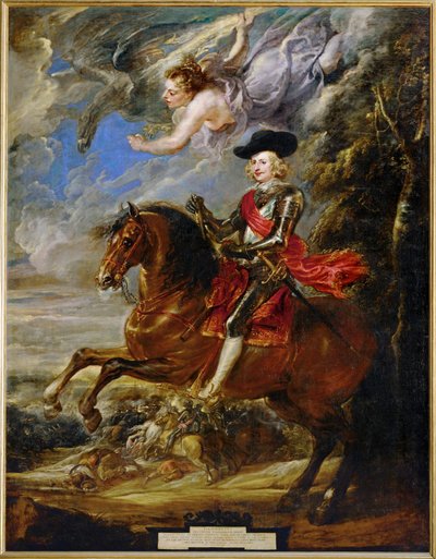 Itävallan kardinaali-lapsen Don Fernandon ratsastajamuotokuva. tekijältä Peter Paul Rubens