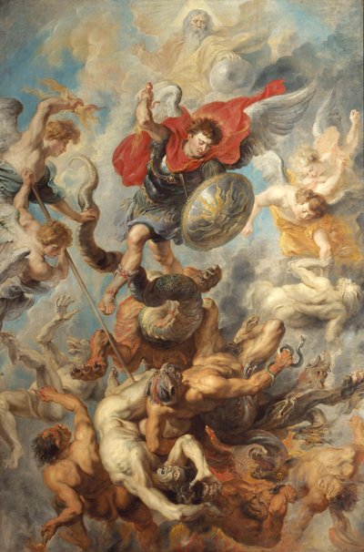 Kapinallisten enkelien kaatuminen tekijältä Peter Paul Rubens