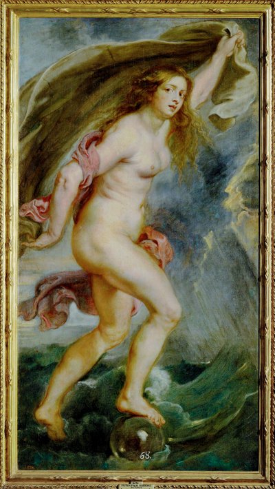 Fortune, maalattu Torre de La Parada (maalaus kankaalle) tekijältä Peter Paul Rubens