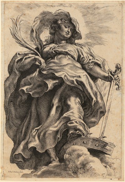 Pyhä Katariina tekijältä Peter Paul Rubens