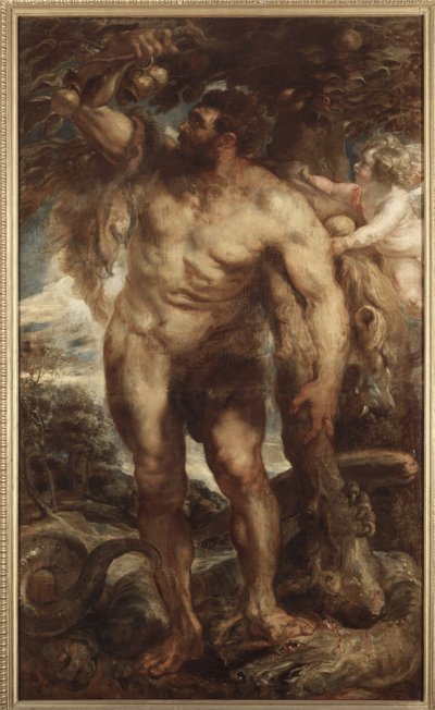 Hercules in the Garden of the Hesperides, n. 1638 (öljy kankaalle) tekijältä Peter Paul Rubens