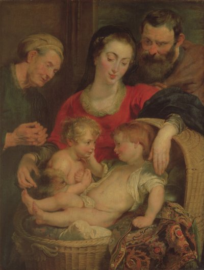 Korin pyhä perhe (paneeli) tekijältä Peter Paul Rubens