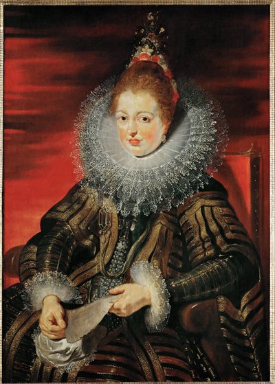 Infanta Isabella Clara Eugenia, noin 1613-15 (öljy puulle). tekijältä Peter Paul Rubens