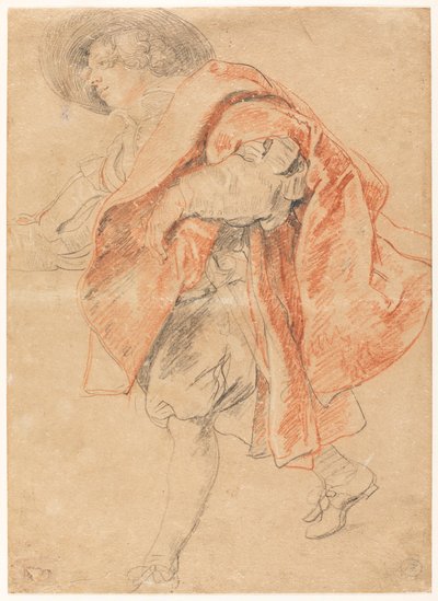 Nuori mies, laskeutumassa portaita tekijältä Peter Paul Rubens