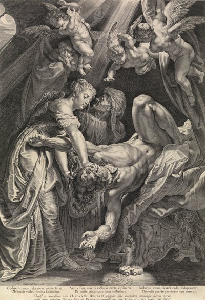 Judith ja Holofernes (kaiverrus) tekijältä Peter Paul Rubens