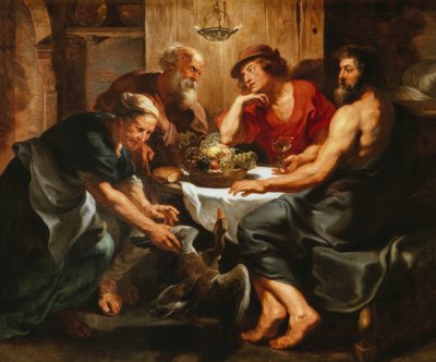 Jupiter und Merkur bei Philemon ja Baucis tekijältä Peter Paul Rubens