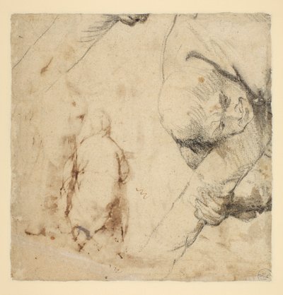 Mies pitelee ristin vartta tekijältä Peter Paul Rubens