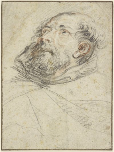 Ylöspäin katsova munkki (exemplum doloris) tekijältä Peter Paul Rubens