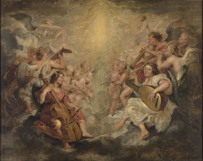 Musiikkia luovat enkelit tekijältä Peter Paul Rubens