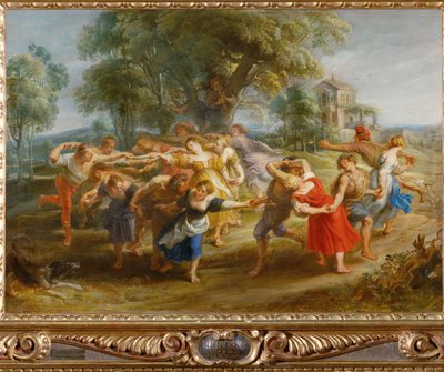 Talonpoikien tanssi, noin 1630 (maalaus puulle) tekijältä Peter Paul Rubens