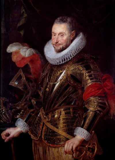 Ambrose Spinolan (1569-1630) muotokuva Seston markiisi ja Venafro Kultavillavillaritari Peter Paulin (Pierre-Paul) Rubensin (tai Peter Paulin tai Petrus Pauluksen) maalaus (1577-1640) 1600-luvun Praha, Kansallisgalleria - muotokuva Ambrose Spinola (1 tekijältä Peter Paul Rubens