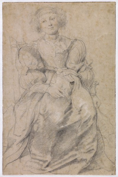 "Helene Fourmentin muotokuva (1614-1673)" (Helene Fourmentin muotokuva), noin 1630-1631 (sanguine) tekijältä Peter Paul Rubens