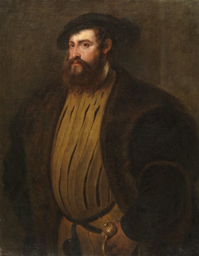 Hernan Cortezin (?) muotokuva (Titianin mukaan) tekijältä Peter Paul Rubens