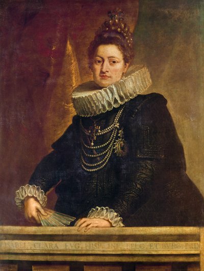 Muotokuva Isabel Clara Eugenia Habsburgilainen (1566 - 1636), Espanjan infantta. tekijältä Peter Paul Rubens