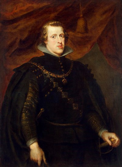 Muotokuva Espanjan, Espanjan Alankomaiden ja Portugalin kuninkaan Philip IV:stä, 1628-1629 tekijältä Peter Paul Rubens