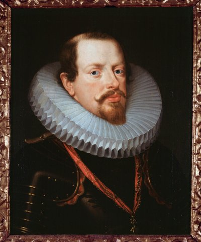Muotokuva flaamilaisherrasmiehestä, jolla on röyhelö (öljy kankaalle) tekijältä Peter Paul Rubens
