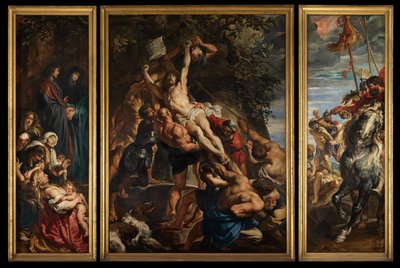 Ristin nostaminen, n. 1610-11 (öljy paneelissa) tekijältä Peter Paul Rubens
