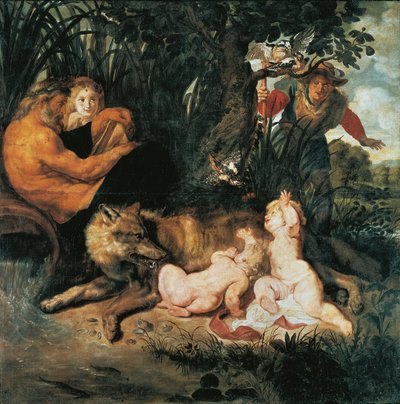 Romulus ja Remus (öljy kankaalle) tekijältä Peter Paul Rubens