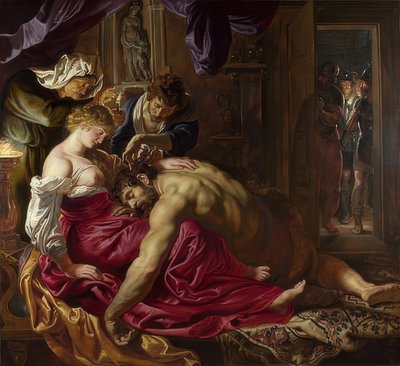 Simson ja Delilah. Noin 1609-10 tekijältä Peter Paul Rubens
