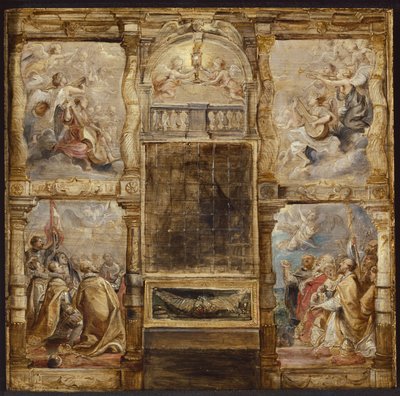 Eukaristian palvonta, n. 1626 tekijältä Peter Paul Rubens