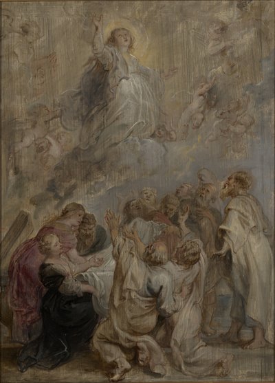 Neitsyt Marian taivaaseenastuminen, 1636-38 tekijältä Peter Paul Rubens