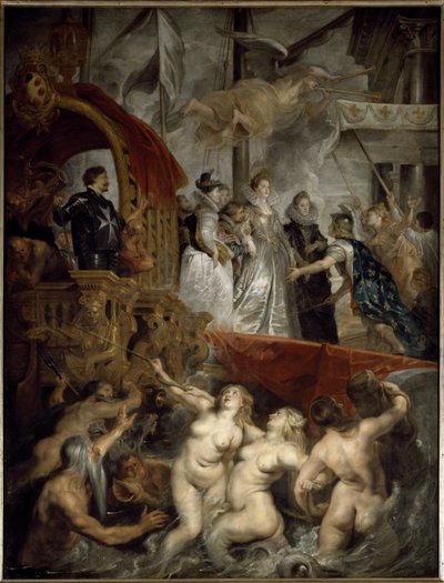 Mediciksen Marian haukku Marseillen satamassa 3. marraskuuta tekijältä Peter Paul Rubens