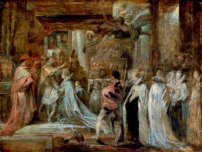 Marie de Medicin kruunajaiset, 1622. tekijältä Peter Paul Rubens