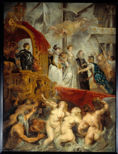 Marie de Mediciksen maihinnousu Marseillen satamassa marraskuussa tekijältä Peter Paul Rubens