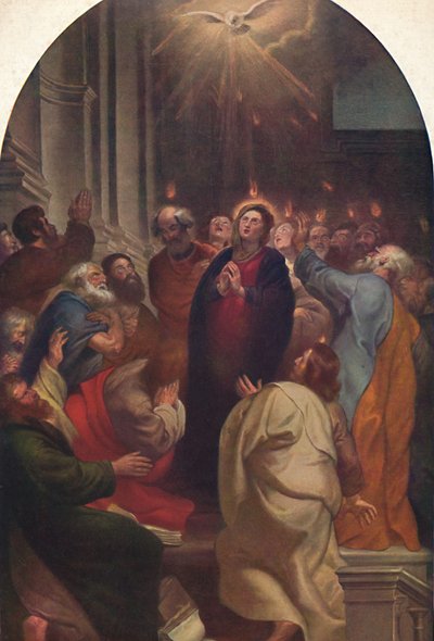 Pyhän Hengen laskeutuminen, 1619, 1914. tekijältä Peter Paul Rubens