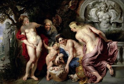Lapsen löytäminen Erichthonius, n. 1615. tekijältä Peter Paul Rubens