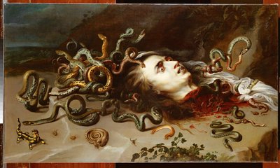 Meduusan pää, noin 1618 (öljy kankaalle). tekijältä Peter Paul Rubens