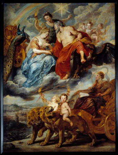 Medicin kuninkaan ja Marian haastattelu Lyonissa, 9. marraskuuta tekijältä Peter Paul Rubens