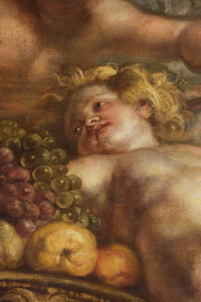 Rubens Ceiling, juhlatalo, Whitehall, n. 1629-1634 (öljy kankaalle) tekijältä Peter Paul Rubens