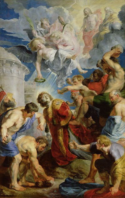 Pyhän Tapanin kivitys Pyhän Tapanin triptyykistä tekijältä Peter Paul Rubens