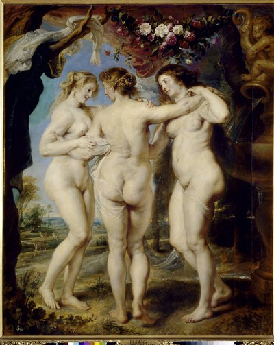 The Three Graces - öljy kankaalle tekijältä Peter Paul Rubens