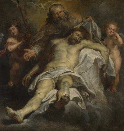 Trinity (öljy paneelissa) tekijältä Peter Paul Rubens